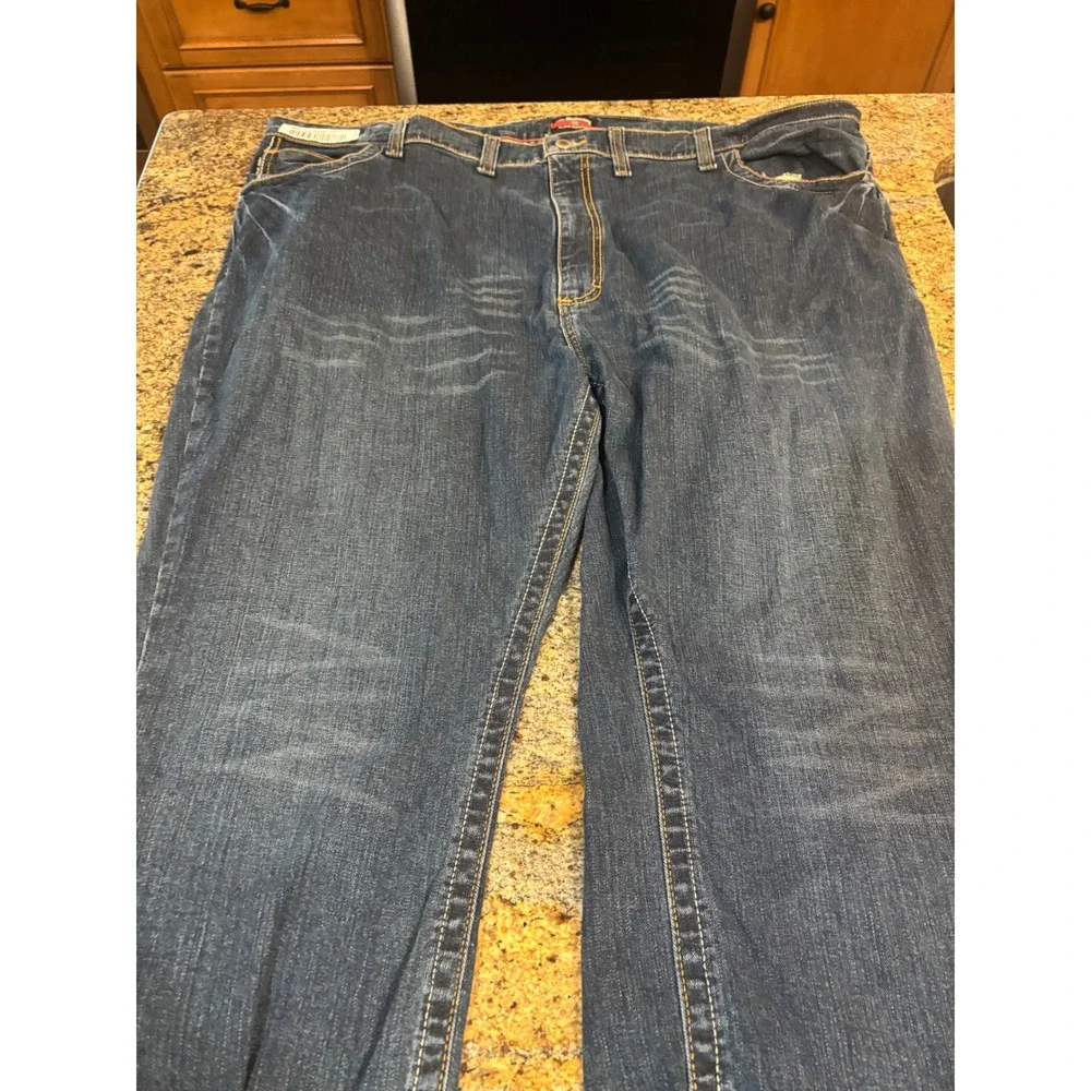 Bulwark FR Flame Resistant Work Jeans‎ Mens 50x32 (Fits 48x31) Dark Wash Denim
